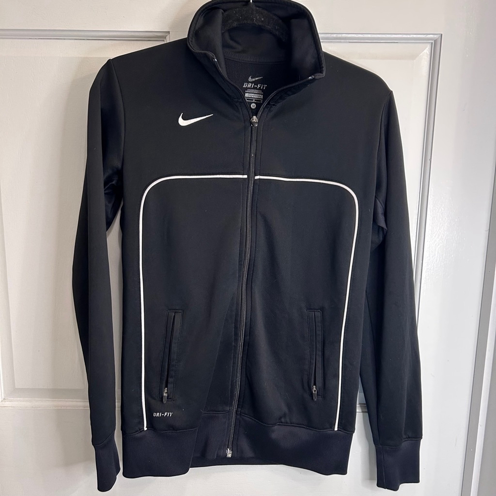 Women's Nike Track Jacket, Size M, Black & White